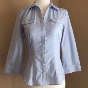 H&M Dress Shirt with 3/4 Sleeve